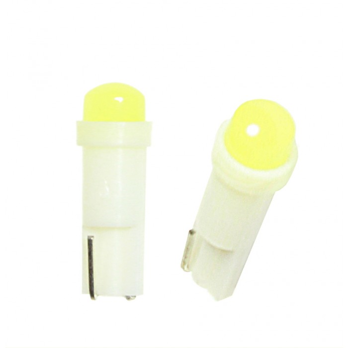 Лампа щитка (панель приборов) LED диодная 12V T5-01 (1LED) COB W1.2W Base:W2.0-4.6d белый 0.36W 18lm TM NORD YADA